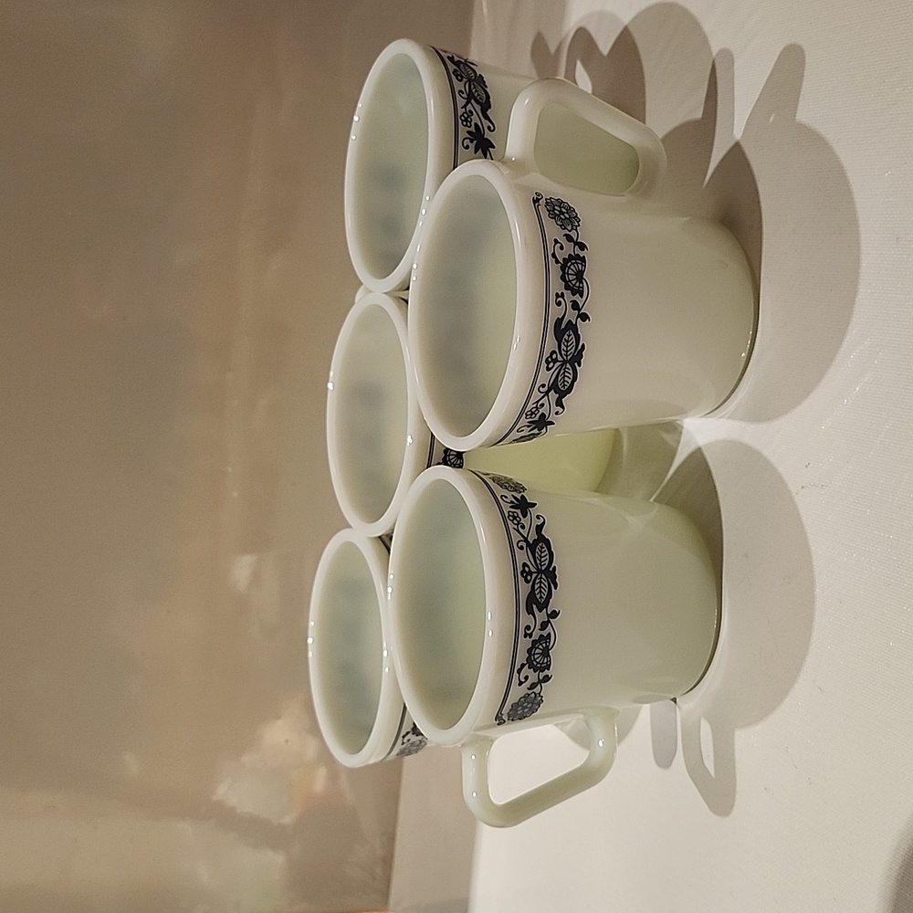 Vintage Pyrex mugcup 5pcs